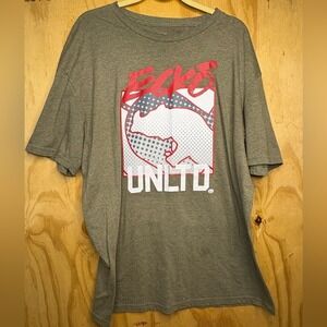 Y2K Ecko Unltd Rhino Graphic Tee Mens 2XL Olive Green Streetwear